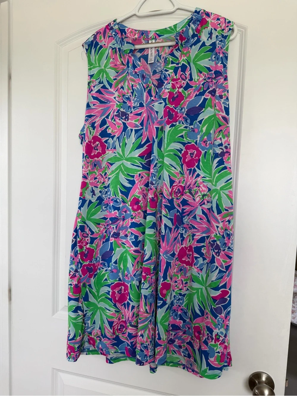Scarlett Floral Sleeveless One-Piece - Pink, Blue & Green